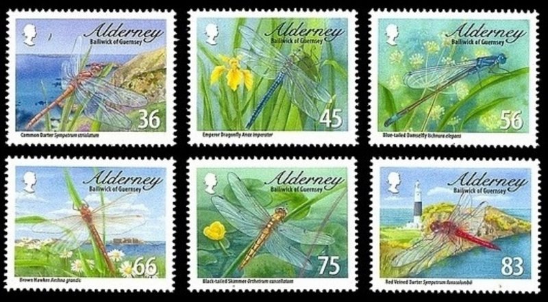 Alderney 2010 MNH Stamps Scott 362-367 Insects Dragonflies