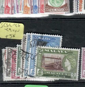 MALAYA  MALACCA    (PP1606B) QEII  SG 39-46,  49   VFU