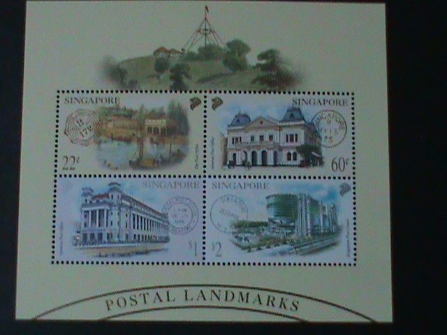 ​SINGAPORE-2000-SC# 939- POST OFFICES &  FANCY CANCELS-MNH S/S-VF LAST ONE