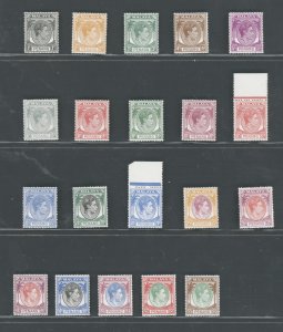 1950 Malaysian States, PENANG - Stanley Gibbons n. 3/22, series of 20 values - M