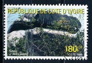 Ivory Coast #1040 Single Used