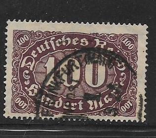 Germany Sc. # 199 Used Inflation Issue Wmk.126 - L67