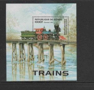 GUINEA #1360 1996 LOCOMOTIVES MINT VF NH O.G S/S