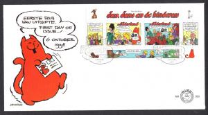 Netherlands 1998 FDC 393a  cartoon  sheet