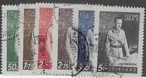 Finland Sc #227-232   set of 6  used VF