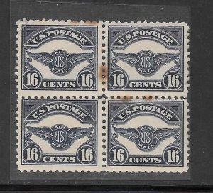 #C5 Used Air Mail 16¢ Block of 4,