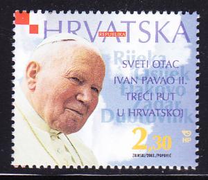 Croatia 2003 2.30k Visit by Pope John Paul  VF/NH(**)