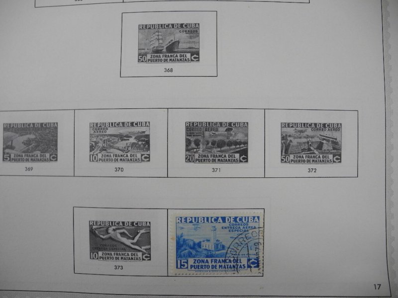 CUBA, Excelelnt Stamp Collection hinged on Minkus Specialty pages