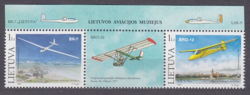 2003 Lithuania 833-834Tab Airplanes