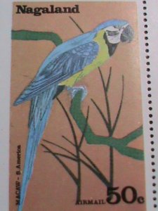 NAGALAND STAMP- WORLD COLORFUL LOVELY BEAUTIFUL BIRDS-MNH SHEET VERY FINE