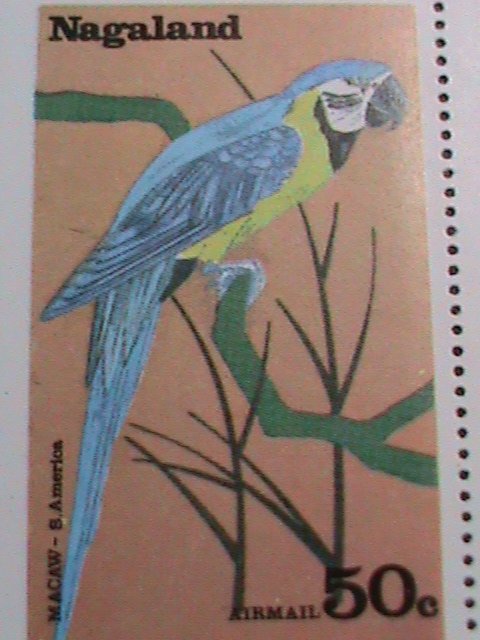 NAGALAND STAMP- WORLD COLORFUL LOVELY BEAUTIFUL BIRDS-MNH SHEET VERY FINE