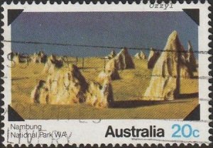 Australia #704 1979 20c National Parks-Nambung W.A. USED-F-NH.