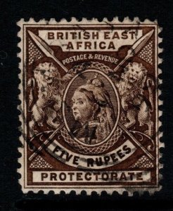 BRITISH EAST AFRICA SG79 1896 5r SEPIA FINE USED