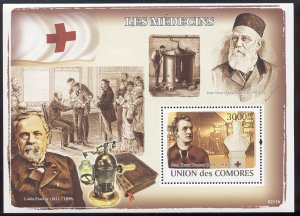 Comoro Islands - 2009 s/s of 1 Medical Pioneers #1038 cv $ 16.50 Lot # 46