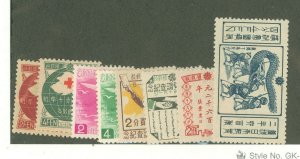 Manchukuo #128-129/132-137 Unused Single (Complete Set)