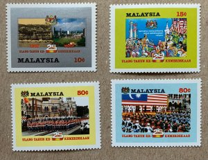 Malaysia 1982  Independence 25th Ann'y, MNH. Scott 240-243, CV $1.60. SG...