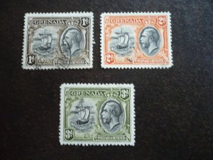 Stamps - Grenada - Scott# 115, 117, 118 - Used Part Set of 3 Stamps