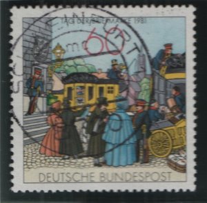 Germany  #1361 used 1981  people and mail coach