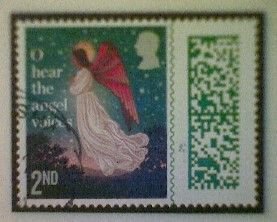 Great Britain, Stanley Gibbons 5100, used(o), 2023, Christmas: Angel, 2nd-matrix