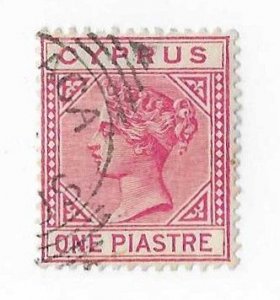 Cyprus Sc #21 1p rose used VF