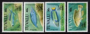 $1 World MNH Stamps (1293), Tuvalu Scott 629-632, MNH set of 4 FISH