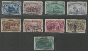 United States #230-238 Used Single