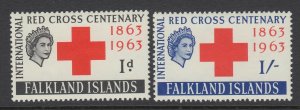 Falkland Islands, Scott 147-148 (SG 212-213), MLH