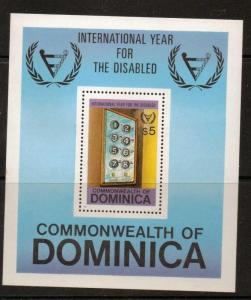 DOMINICA SGMS786 1981 YEAR OF THE DISABLED MNH