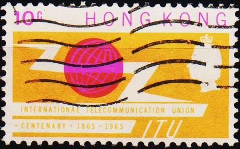 Hong Kong. 1965 10c S.G.214 Fine Used