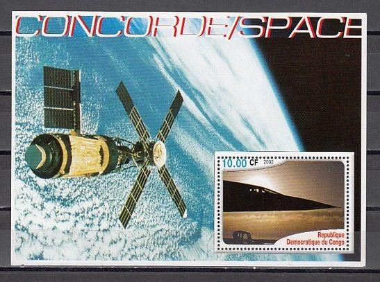 Congo, Dem., 2002 Cinderella issue. Concorde-Space s/sheet. 