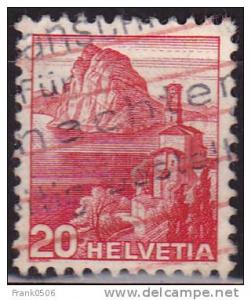Switzerland 1938, Lake Lugano, sc#243, used