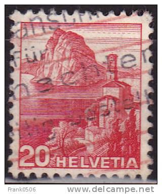 Switzerland 1938, Lake Lugano, sc#243, used