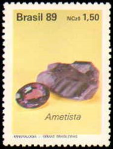 Brazil #2198-2199, Complete Set(2), 1989, Minerals, Never Hinged