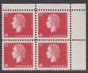 Canada 404p UR corner block mnh