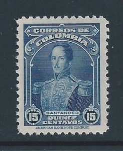 Colombia #489 NH 15c Gen. Santander