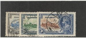 Nyasaland, Postage Stamp, #47-49 Used, 1935