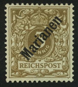 MOMEN: GERMAN COLONIES MARIANA SC #11a 1899 MINT OG H **SIGNED** LOT #62325