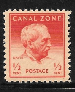 Canal Zone 136: 1/2c General Davis, single, MNH, F-VF