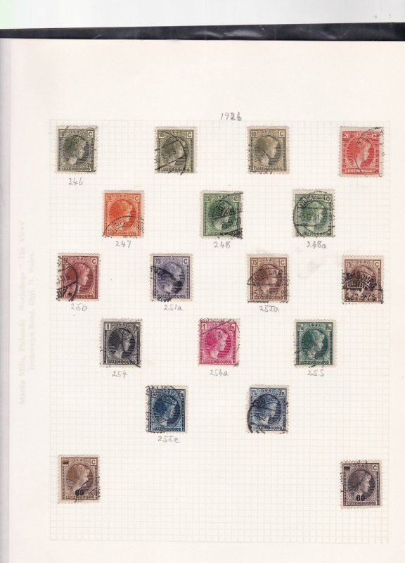 luxembourg stamps page ref 16870