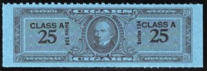 Springer TC2510a, MNH, Class A, 25 Cigars, Series 124, 1954, USA Revenue