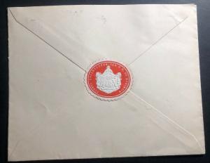 1938 The Hague Netherlands Royalty Official Cover To Oss Back Seal