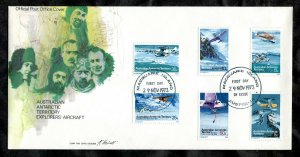 c028 - AUSTRALIAN ANTARCTIC TERRITORY 1973 FDC Cover. Explorers Aircraft Cachet