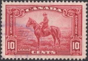 Canada SC#223 10¢ R. C. M. P. Horseman (1935) Used