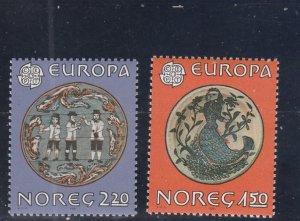 Norway  Scott#  781-782  MNH  (1981 Europa)