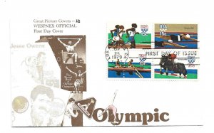 1791-94 Summer Olympic GPC block of 4 FDC