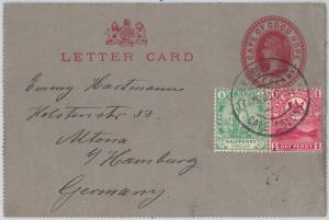 51822 - CAPE of GOOD HOPE - POSTAL HISTORY STATIONERY Letter CARD + STAMPS 1900