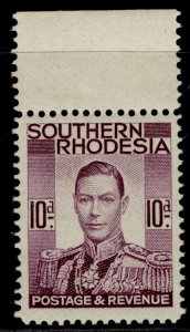 SOUTHERN RHODESIA GVI SG47, 10d purple, NH MINT.