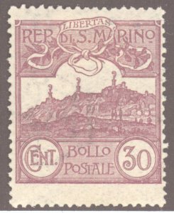 San Marino, Scott #57, MH