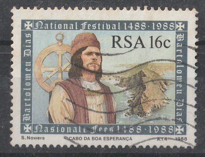 South Africa 1988 Discovery of the Cape of Good Hope 16c (1/4) USED