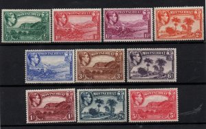 Montserrat 1938 KGVI Perf 13 mint MH SG101-110 WS28875